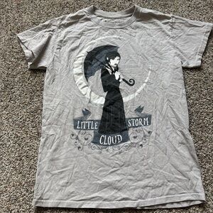 Gray Little Storm Cloud T-Shirt Wednesday Addams family size small